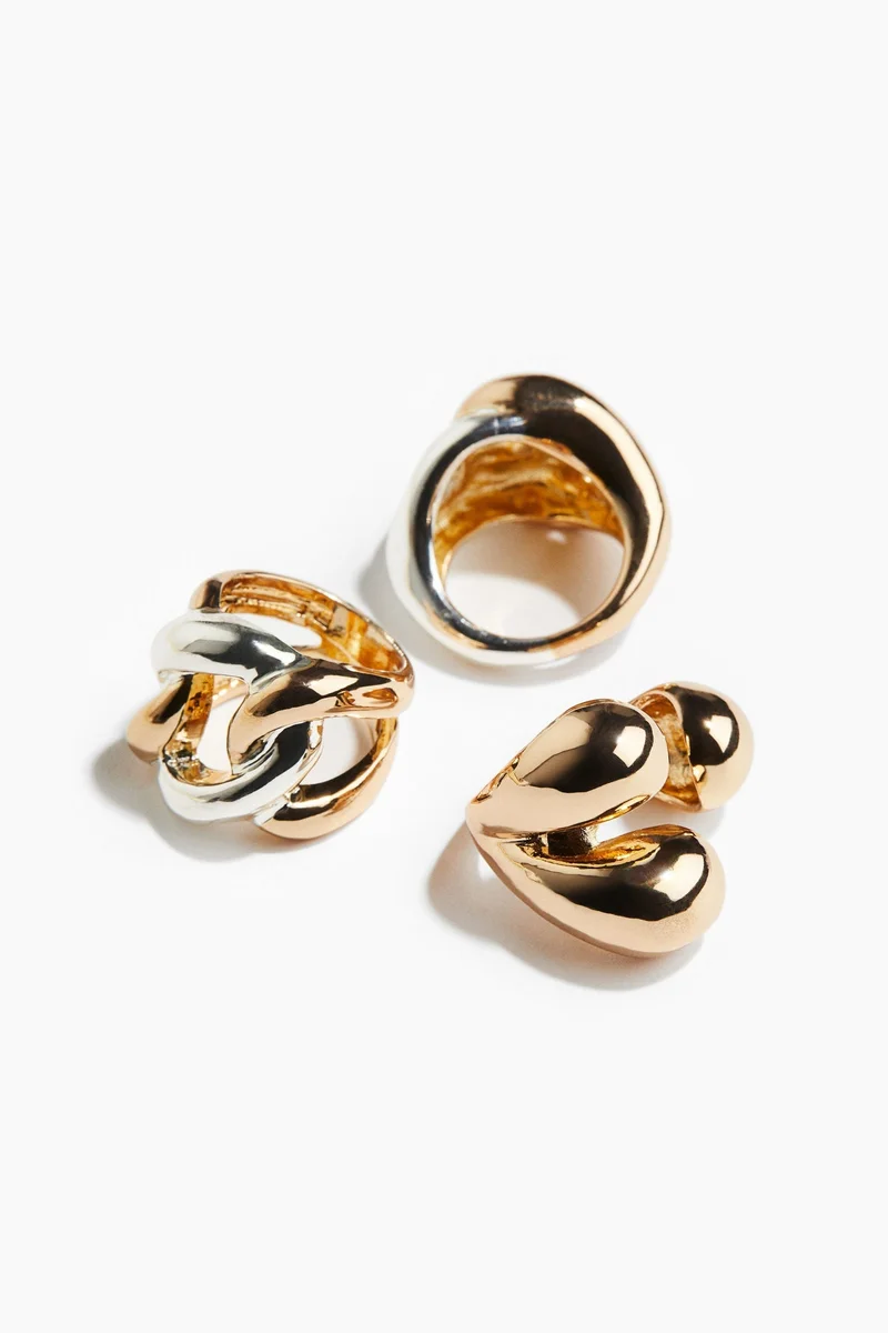 H&M 3-pack rings